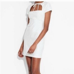 NWT Wild Fable White Striped Mini Dress